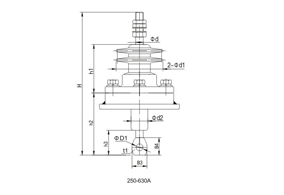 铝法兰硅橡胶套管2.5~5kV/250~4500A