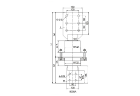 树脂干式套管2.5kV/8000~9800A铲形连接套管